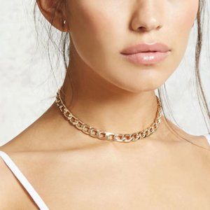 Short Golden Chain Necklace